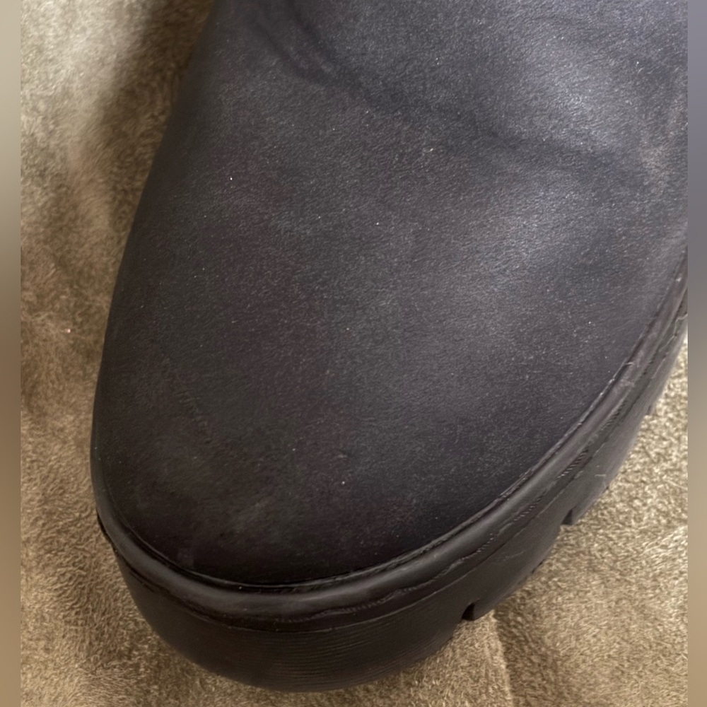 NAUTICA Laurette Size9 Women’s Black Faux Suede Wedge Heel Ankle Boot w/ zipper - Picture 14 of 16